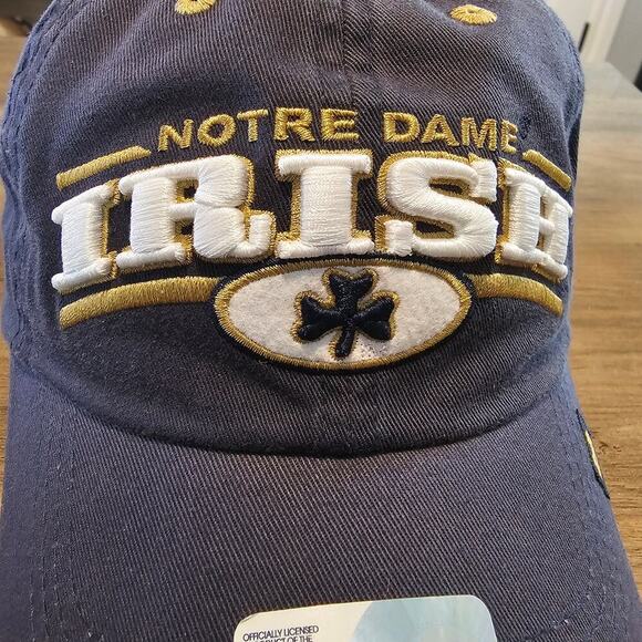 Vintage Notre Dame Strapback Hat Cap Tostitos Fiesta Bowl Blue Fighting Irish - Picture 2 of 8